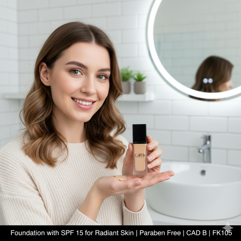 Foundation with SPF 15 for Radiant Skin | Paraben Free | CAD B | FK105